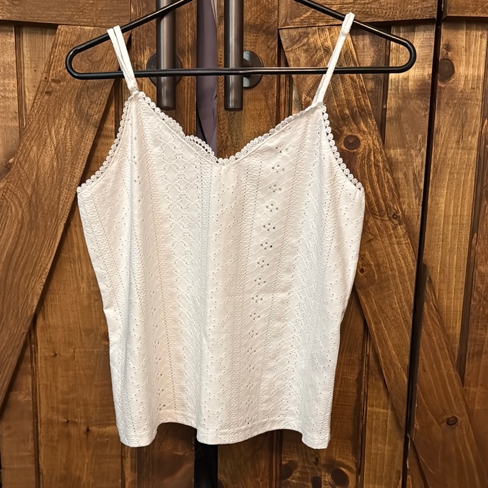 Cream Bustier Camisole with V-Neckline